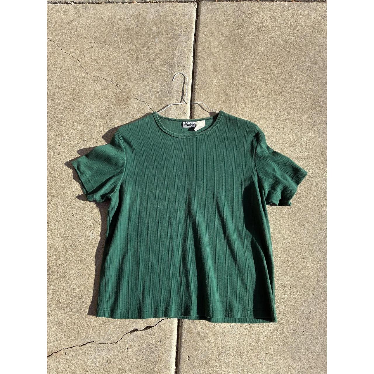 Basic Editions Women's Shirt - Green - XL – Basic… - image 1