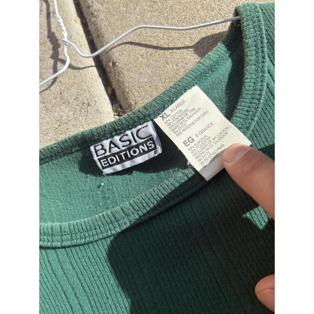 Basic Editions Women's Shirt - Green - XL – Basic… - image 3