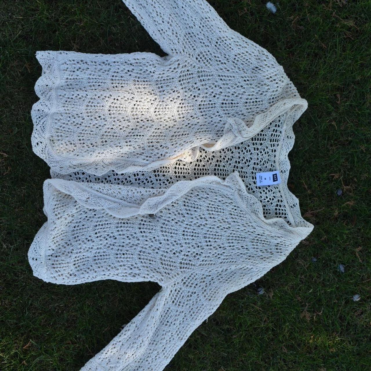 Lace throw over cardigan best sale