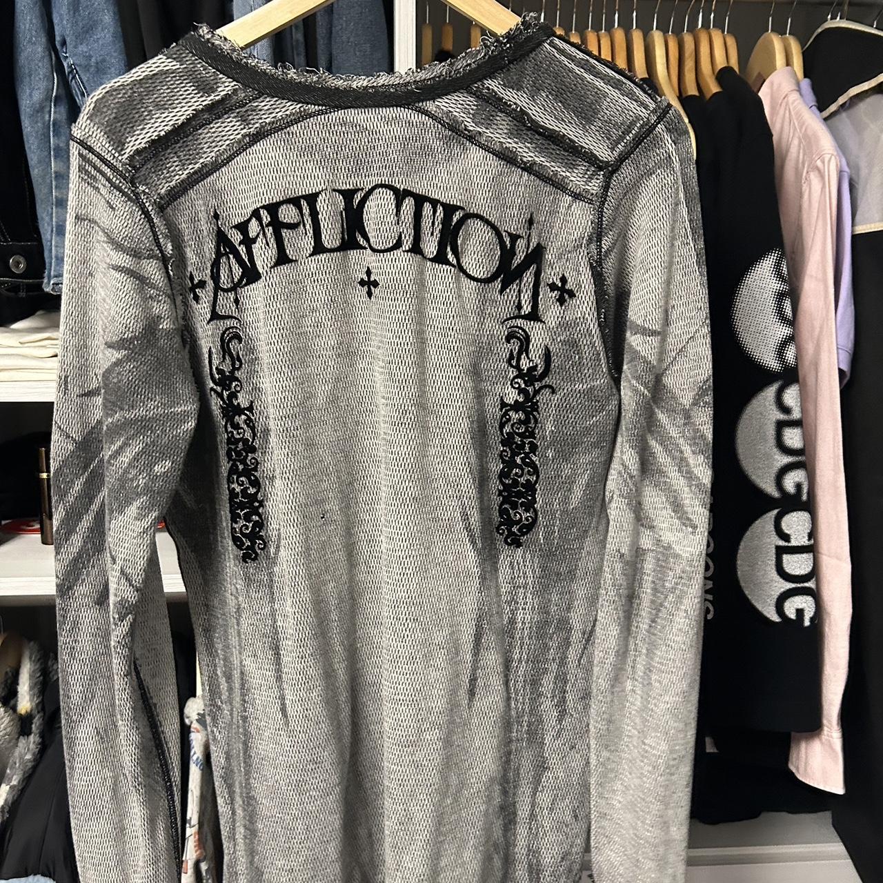 Super dope affliction y2k style long sleeve... - Depop