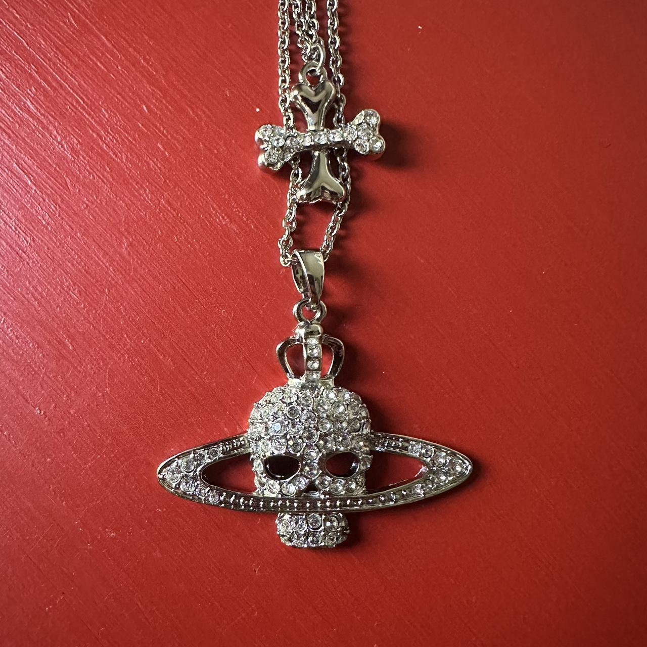 Vivienne Westwood Skull Necklace NEW WITHOUT TAGS - Depop