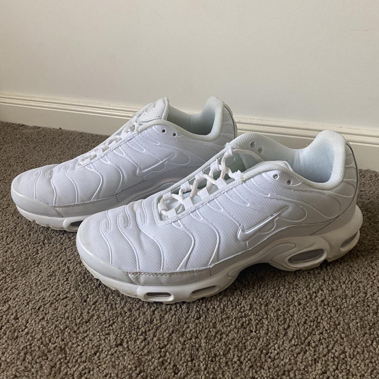 Women’s White Tns Good condition worn a couple of... - Depop