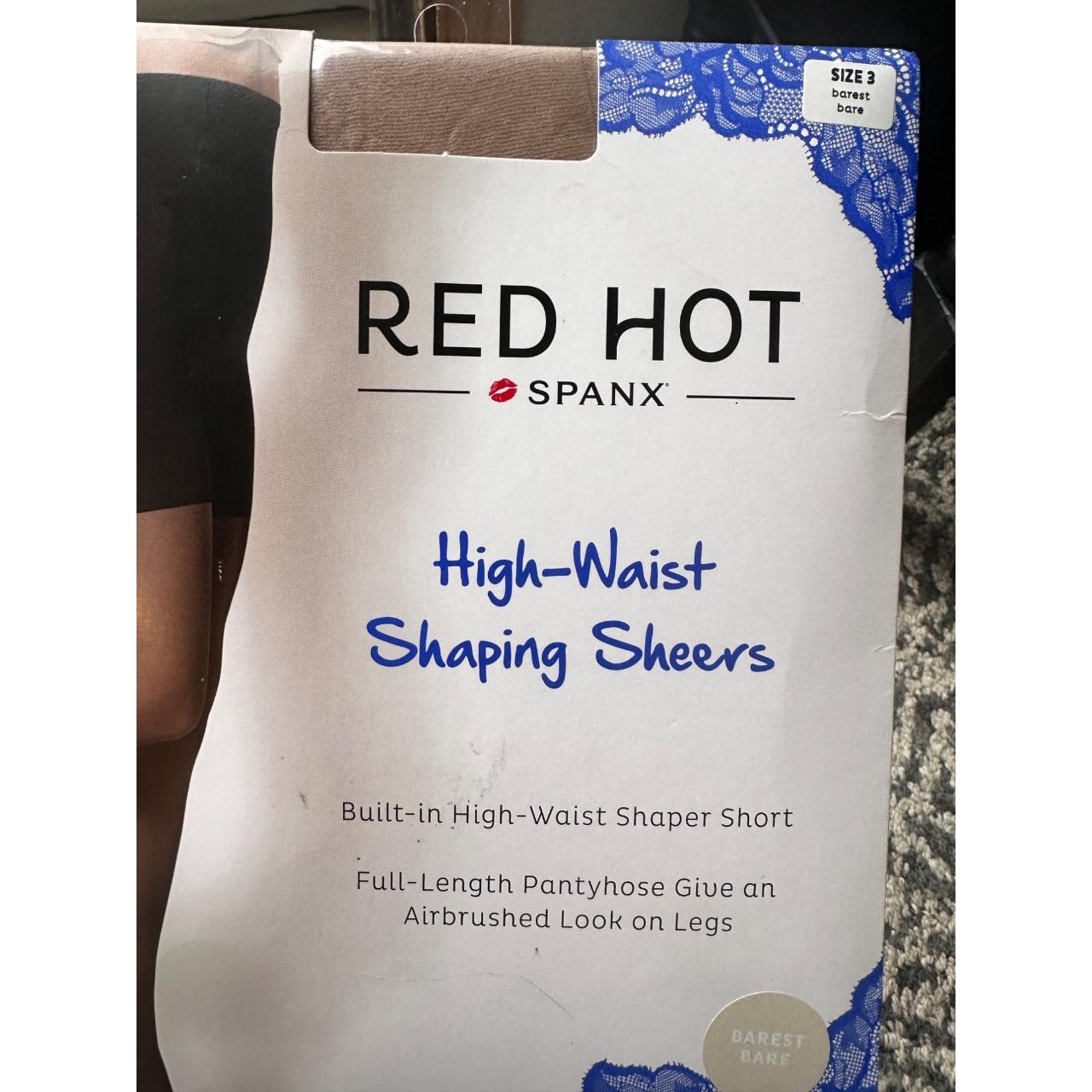 Red Hot SPANX High-Waist Shaping Sheers Size 4 Barest Bare Brand New in  Package