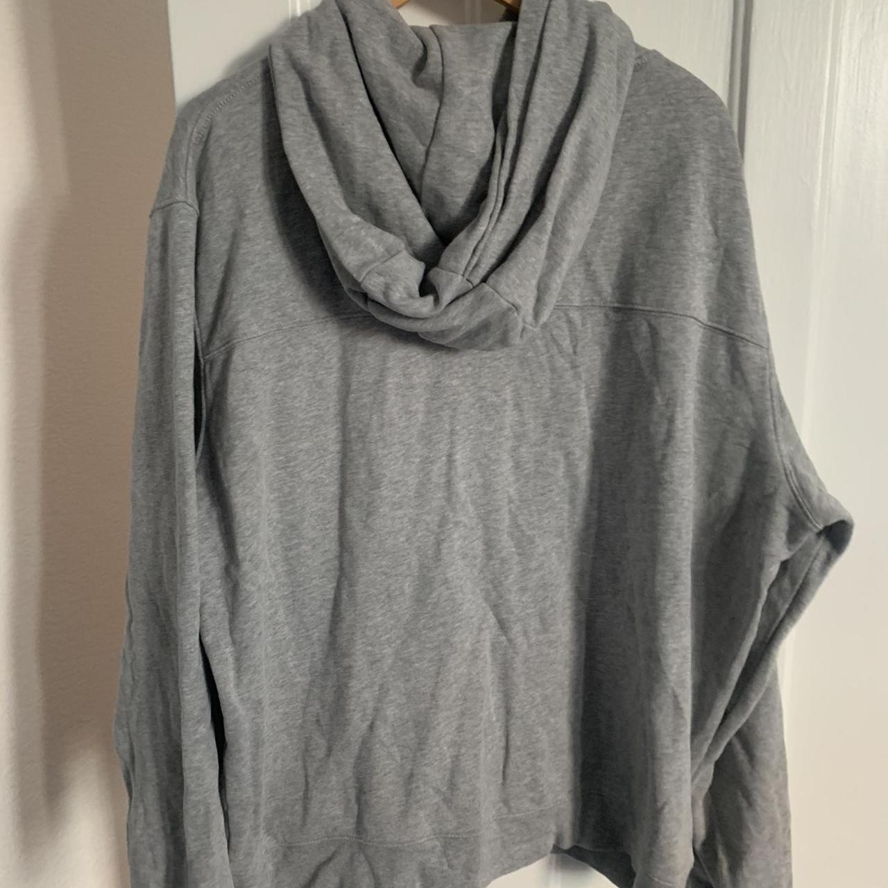 GREY all saints hoodie Size large but fits... - Depop