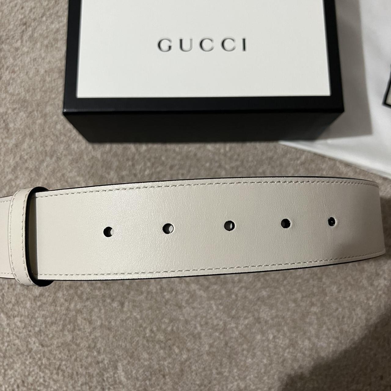 Gucci Women's White Belt | Depop