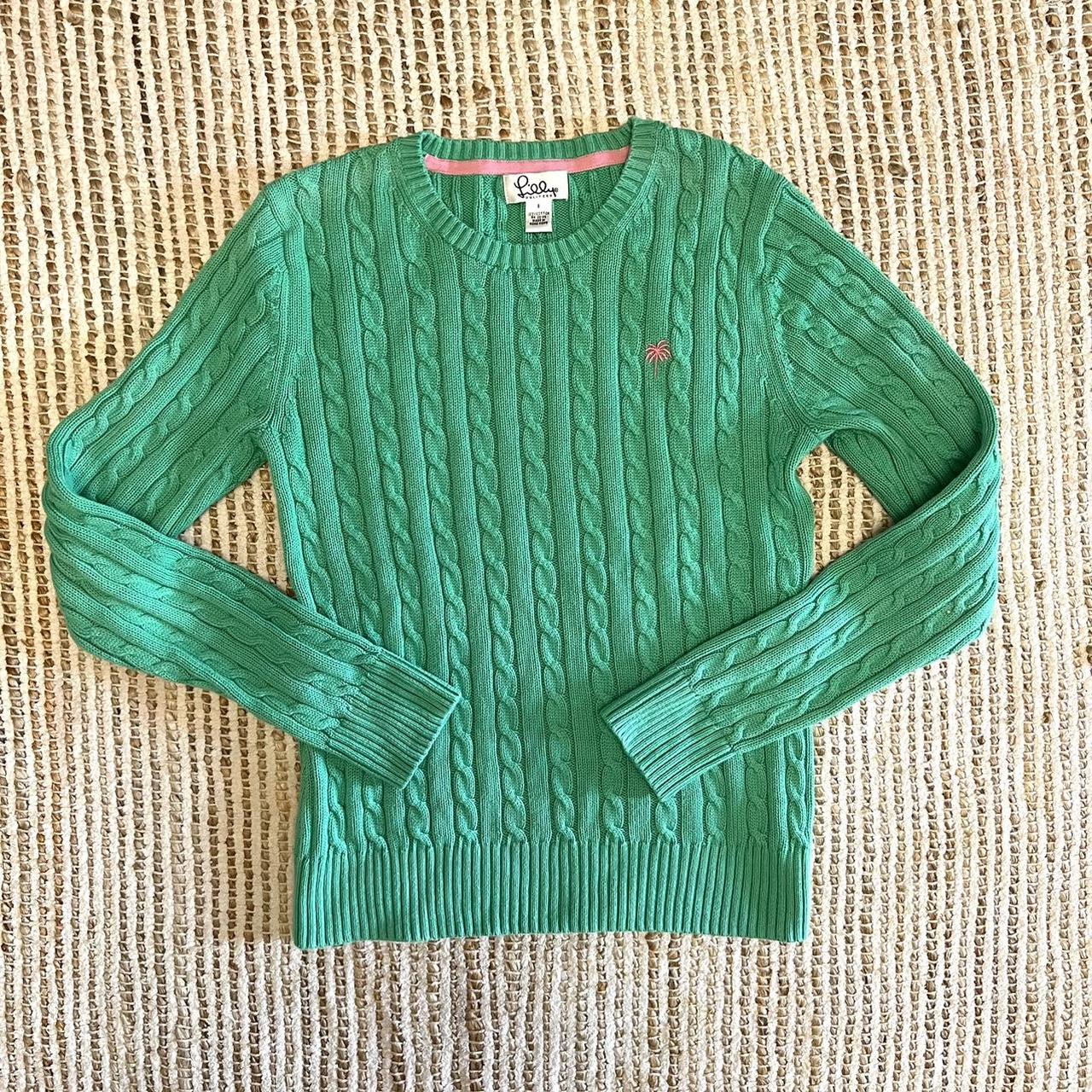 Lilly Pulitzer Women's Pink and Green Jumper