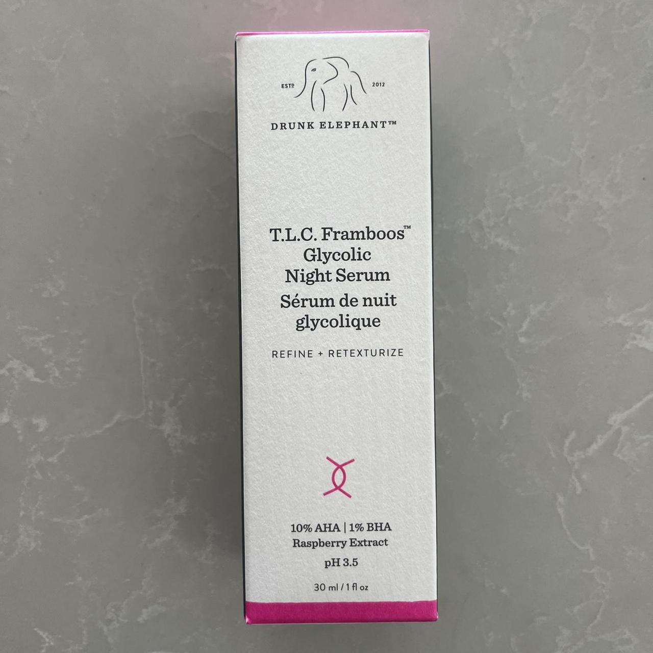 Drunk factory Elephant T.L.C. Framboos Glycolic Resurfacing Night Serum 1fl.oz./ 30ml