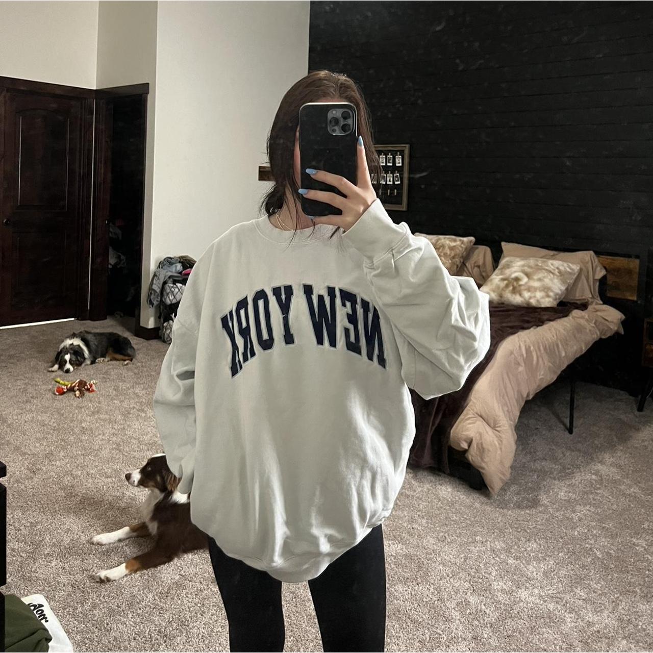 “New York” brandy Melville crewneck Light wear and... Depop
