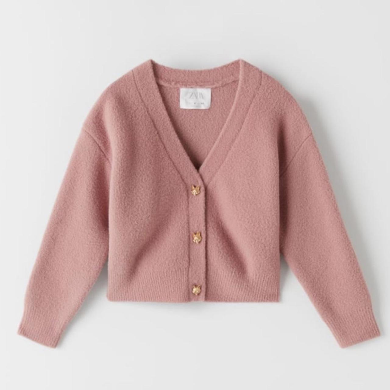 Cardigan sales pink zara