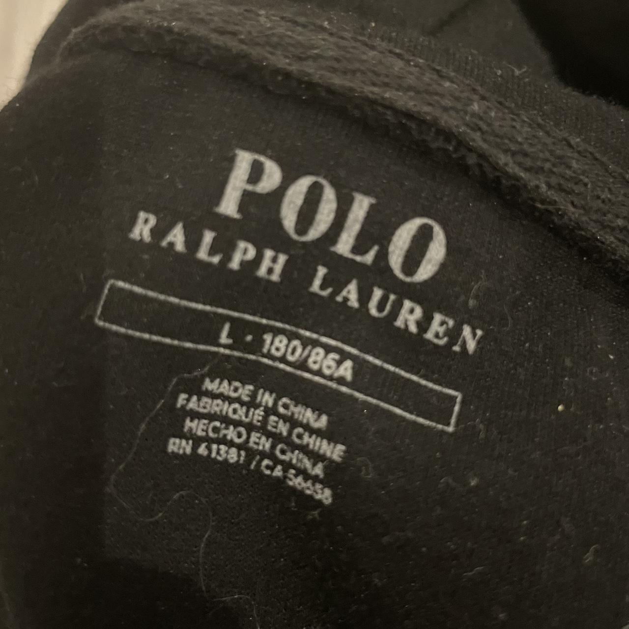 Black Ralph Lauren zip up large - Depop