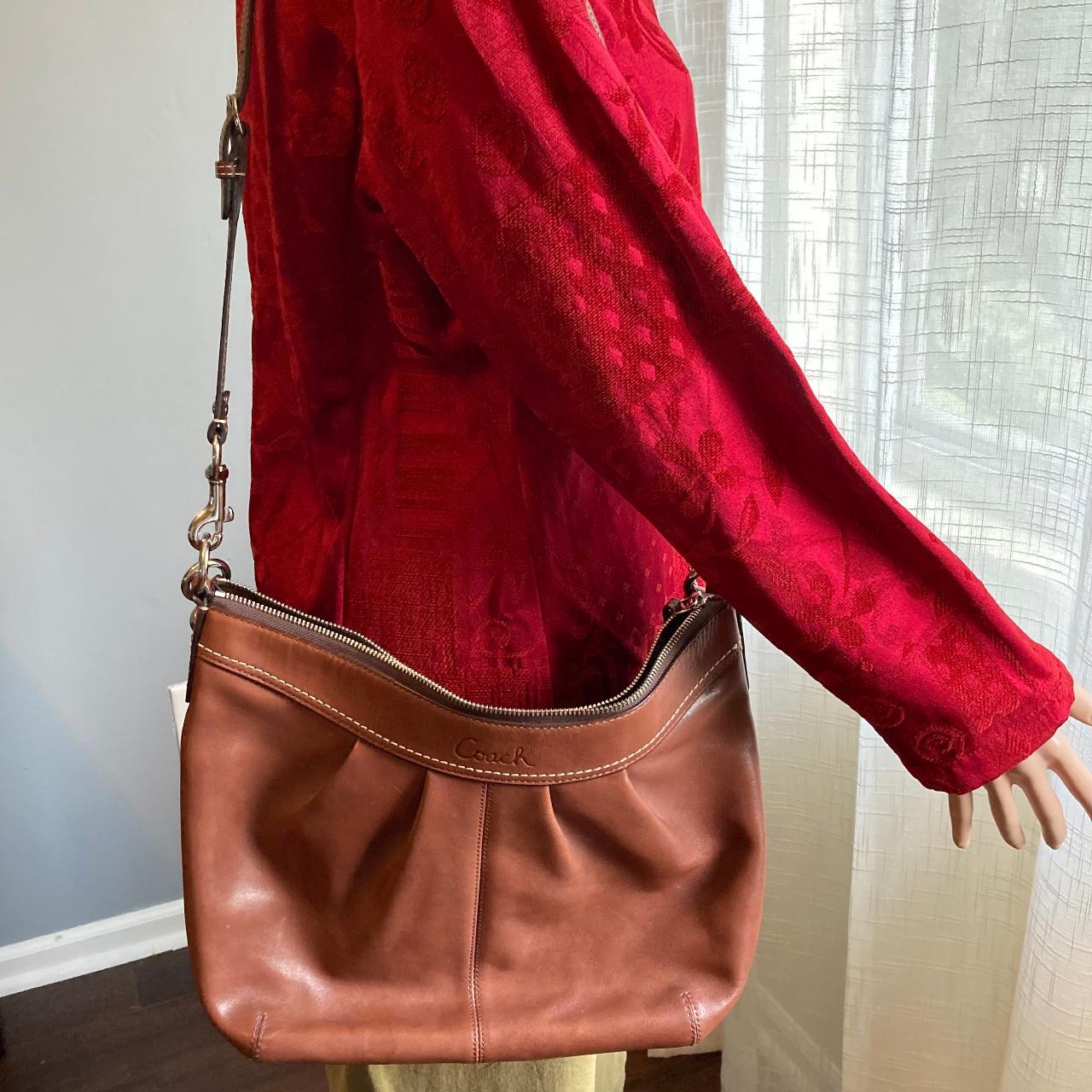 Vintage Coach Soho Small Hobo Handbag Brown Leather Shoulder Bag Purse