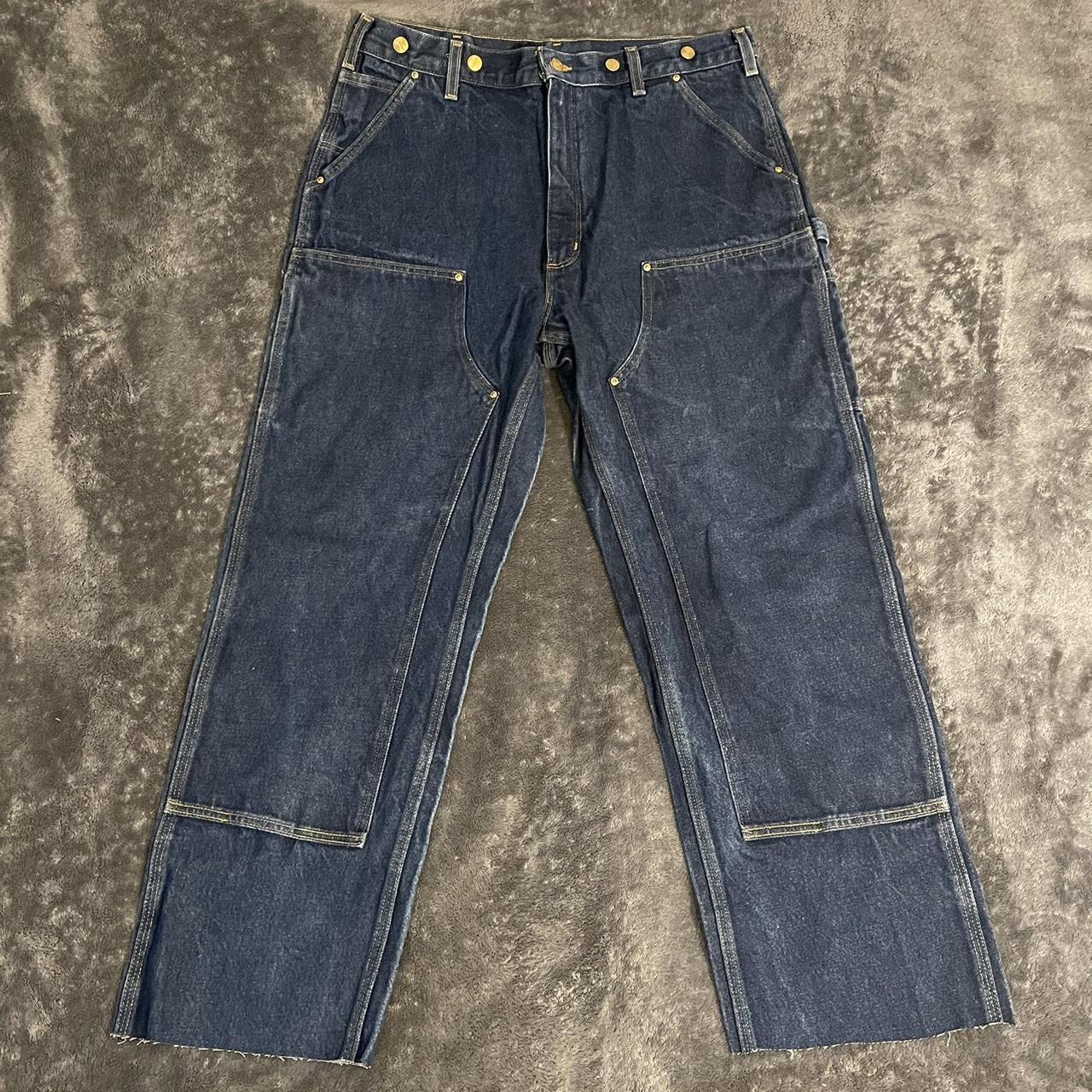 Vintage Carhartt Double Knee Jeans Like New No... - Depop