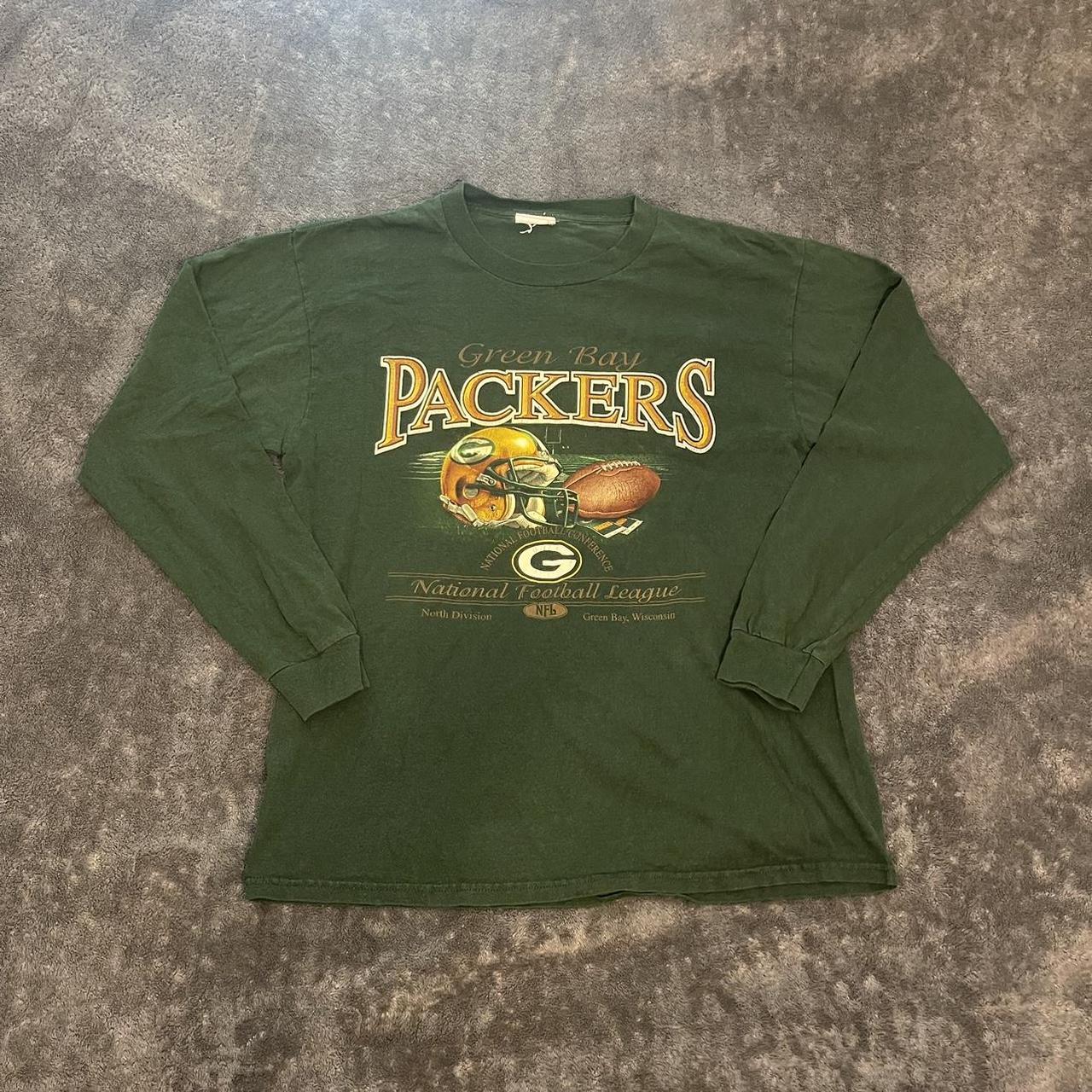 gere bay packers vintage long sleeve - Depop