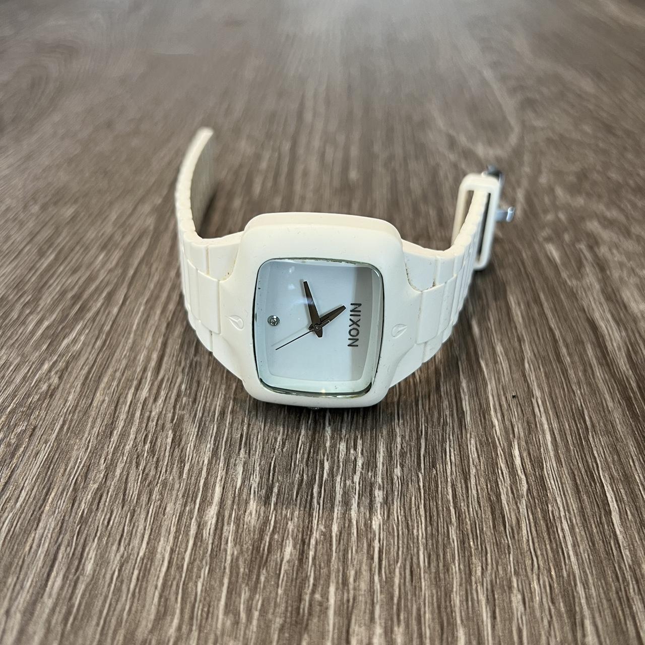 Nixon white rubber watch hotsell