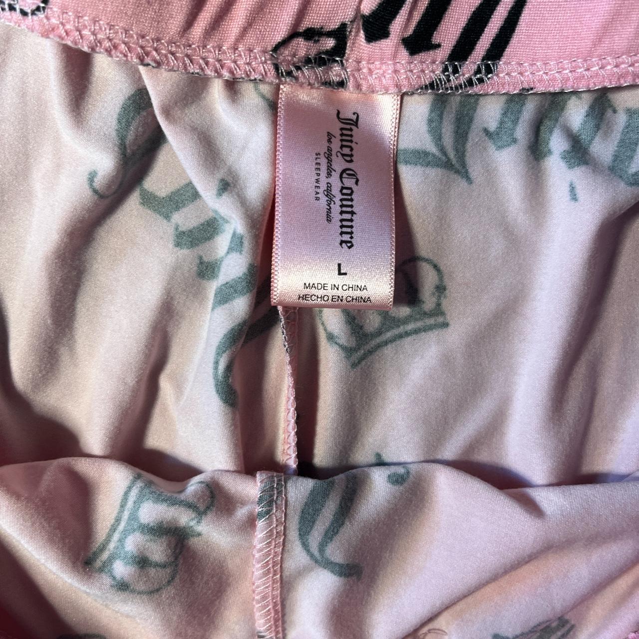 Juicy Couture Women's Pink and Black Shorts | Depop