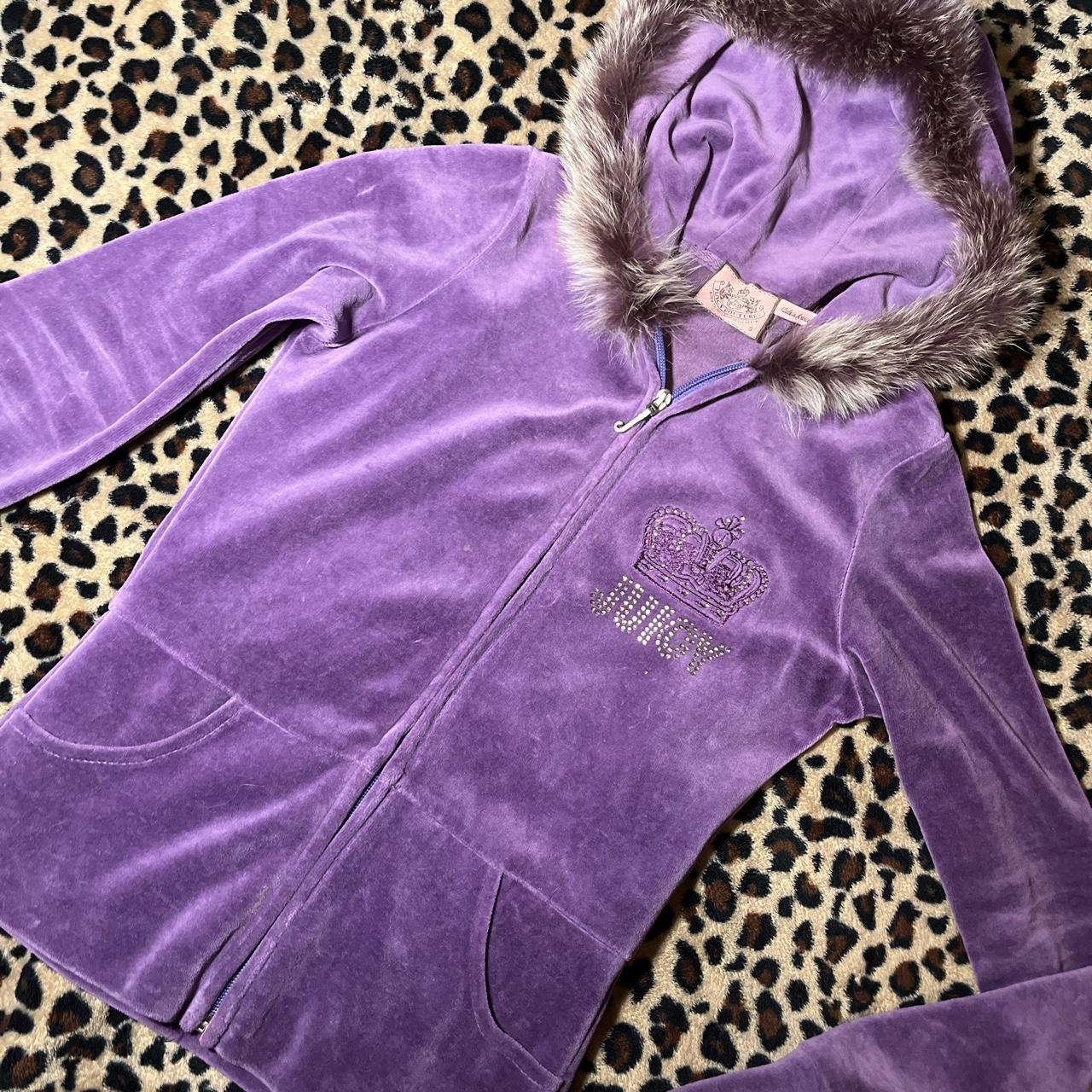 Juicy Couture Women's Purple Hoodie | Depop