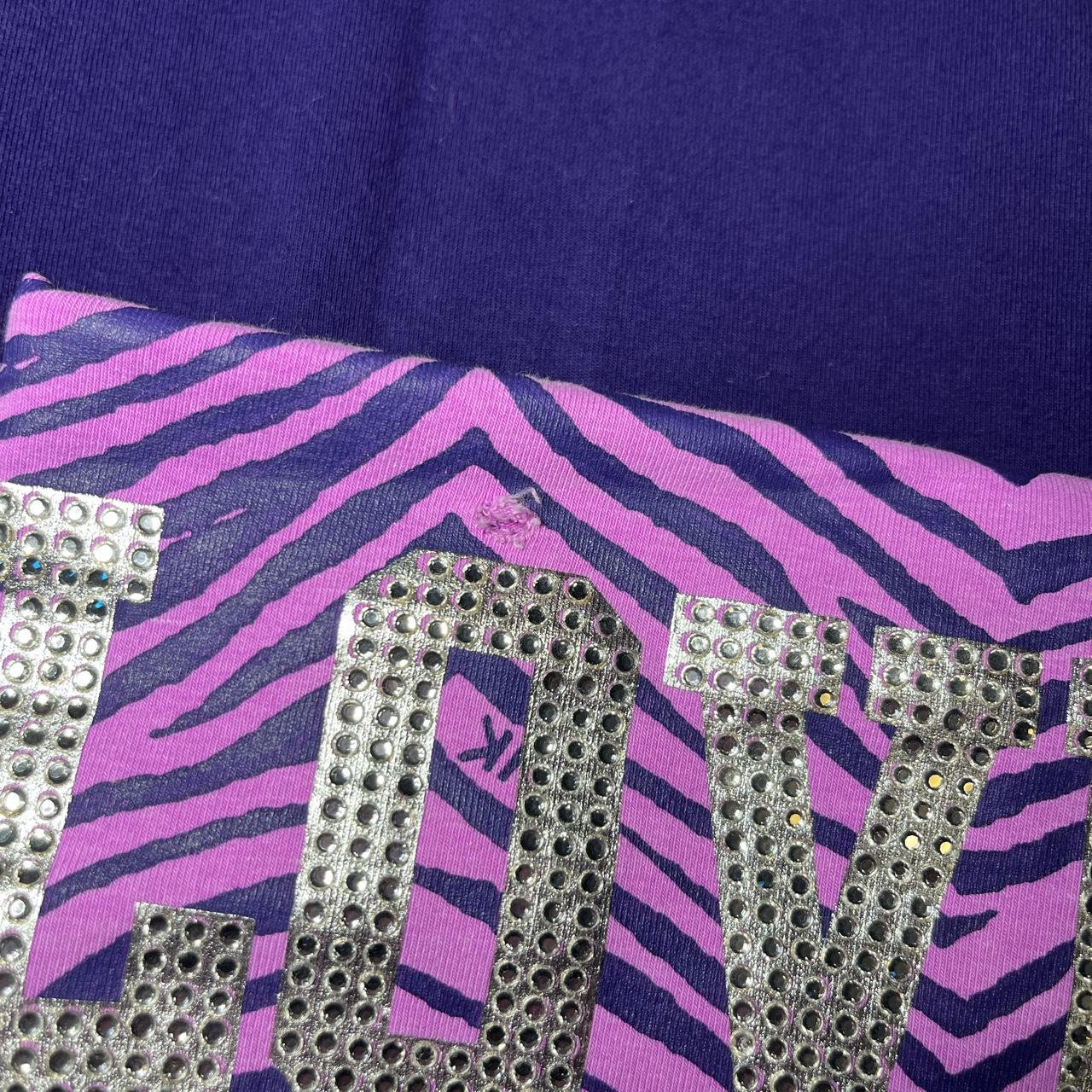 Extremely rare purple variant y2k Mcbling zebra fold... - Depop
