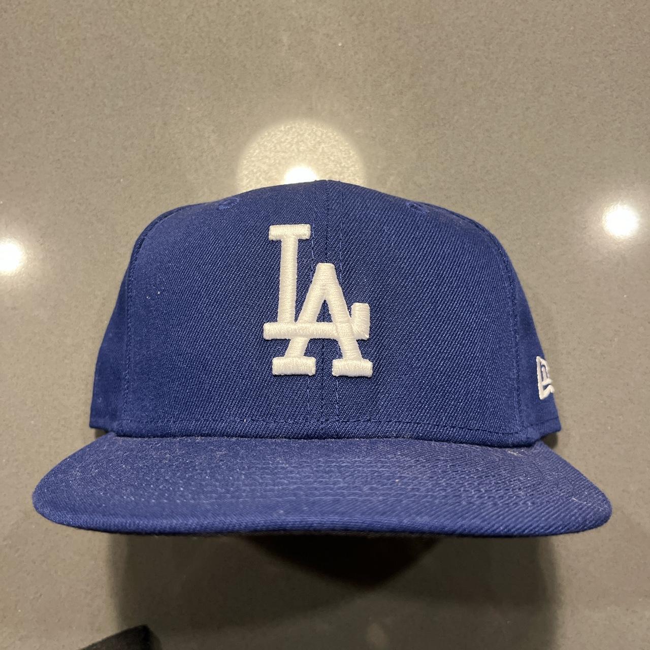 New Era LA Dodgers Fitted Hat size 7 3/8 Worn 1x - Depop