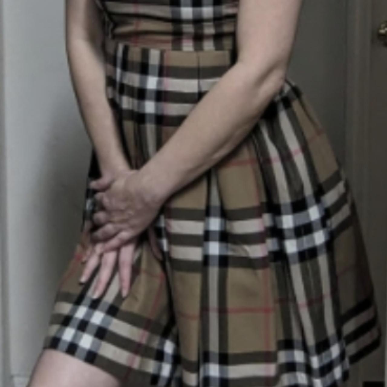 Burberry like dress best sale