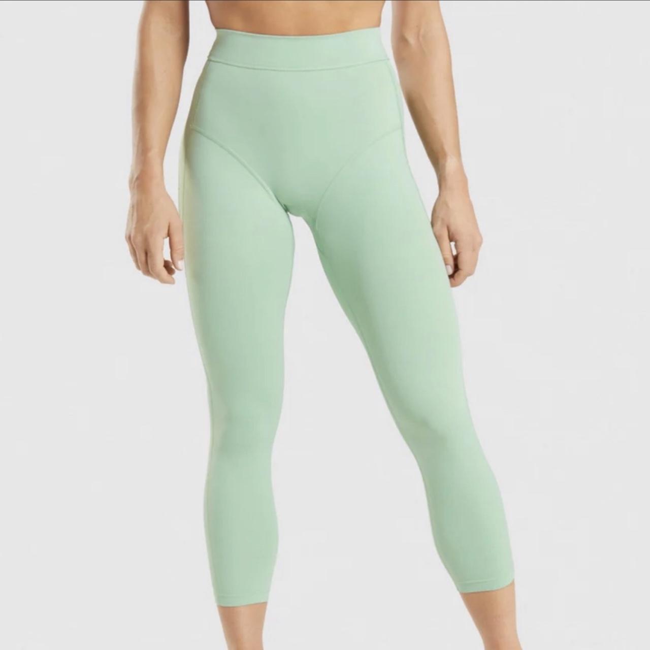 Light green gymshark leggings. Size medium. Only - Depop