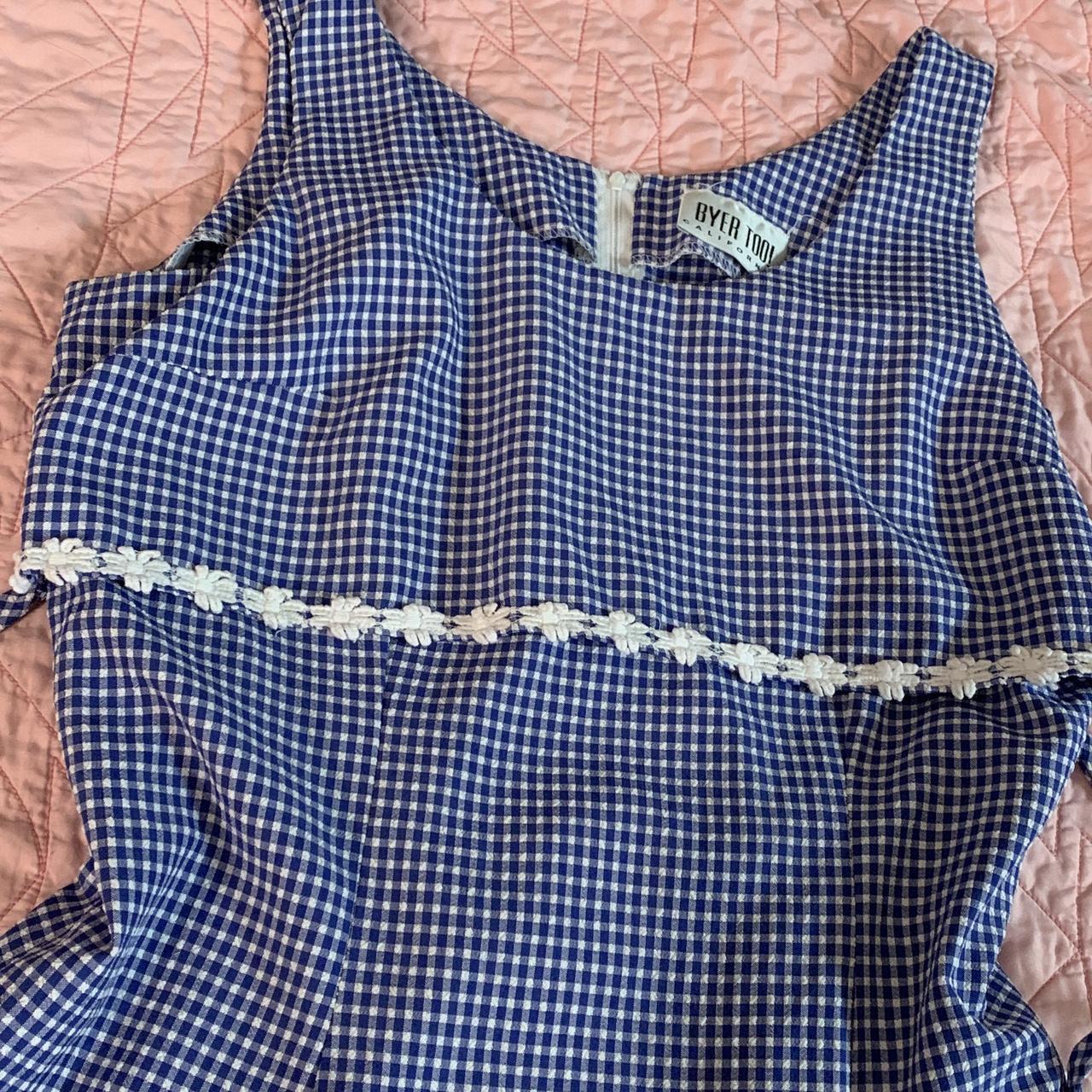 Women's Blue and White Dress (2)