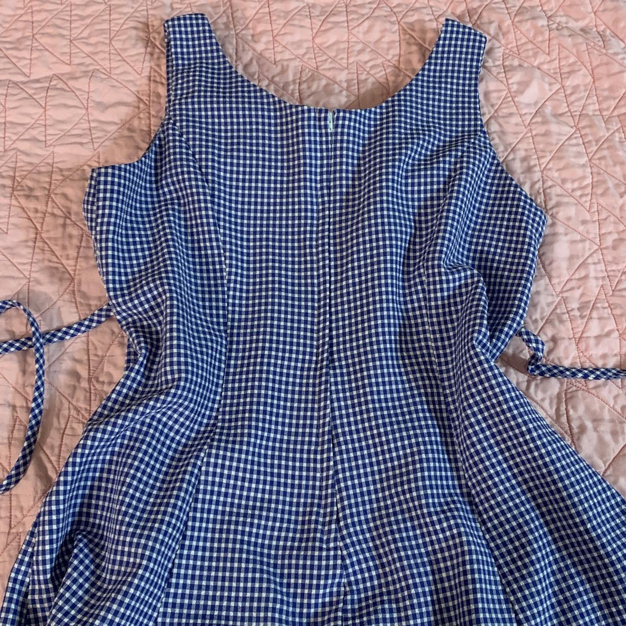 Women's Blue and White Dress (4)
