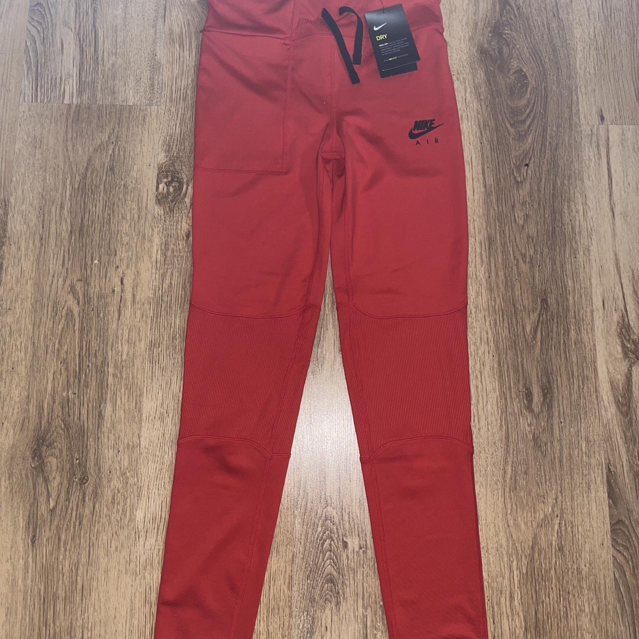 red nike workout drifit leggings tight fit girls XL... Depop