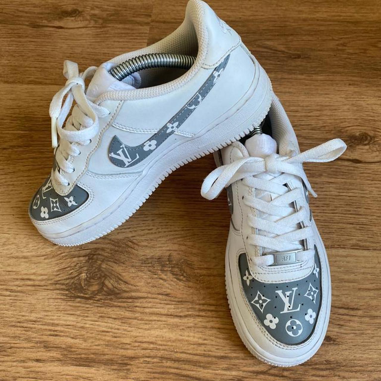 custom lv nikes
