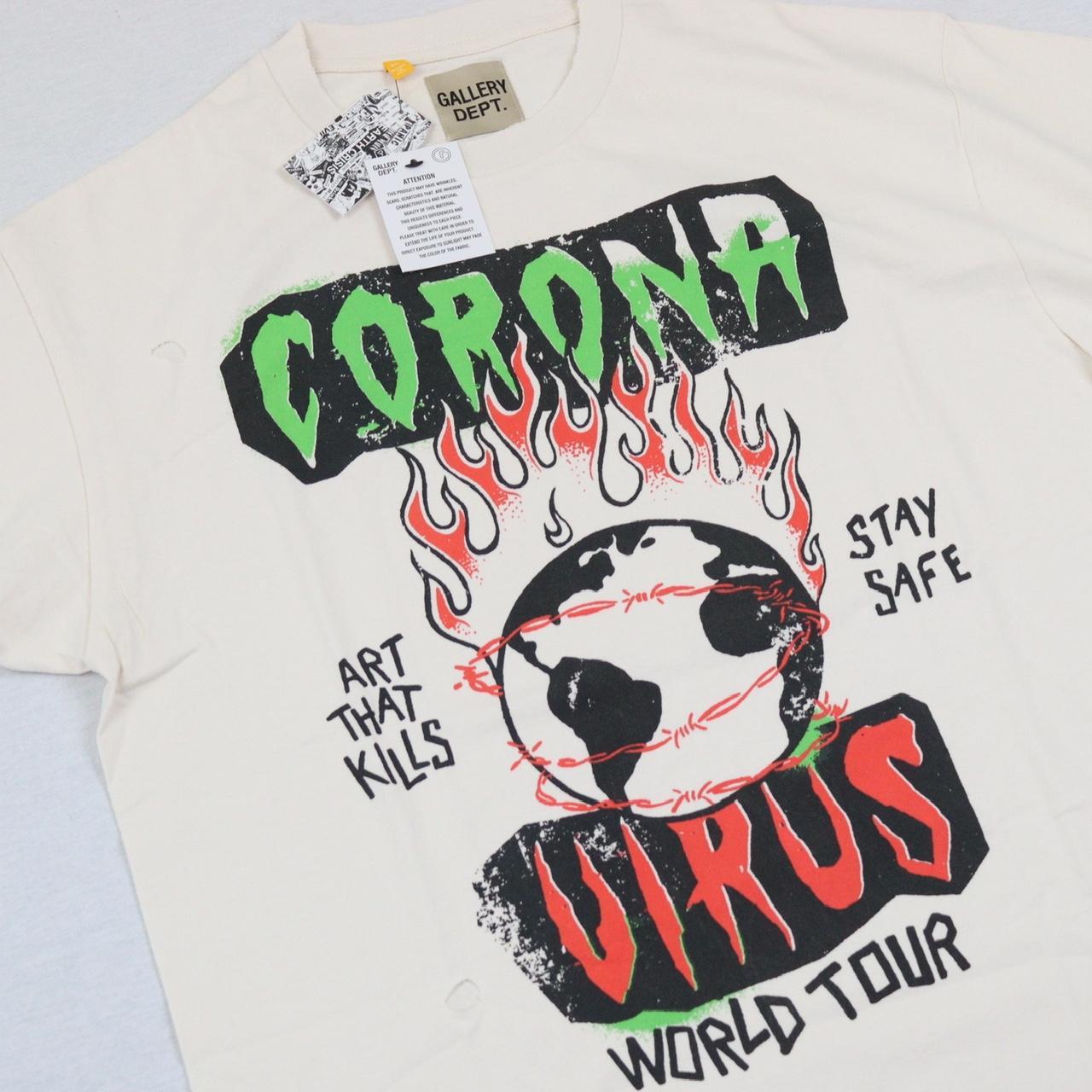 Gallery Dept. ATK Corona Tour T-shirt, White tee