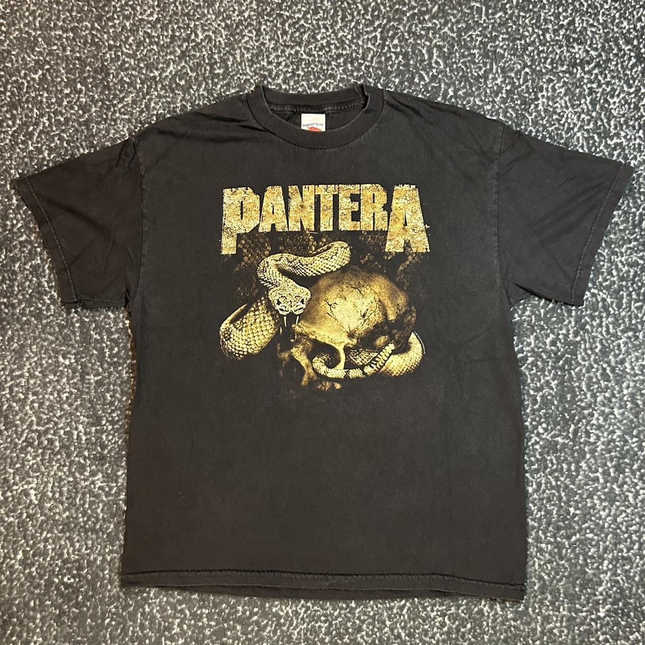 Late 90s/ early 2000s Pantera band graphic tee on... - Depop