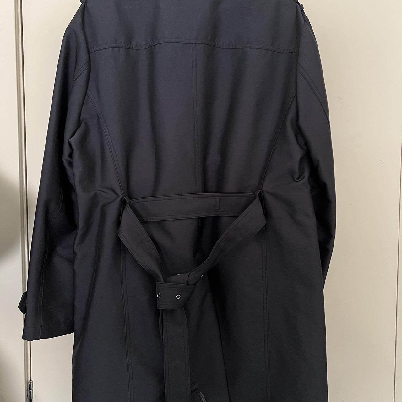 Zara Men's Navy Coat | Depop