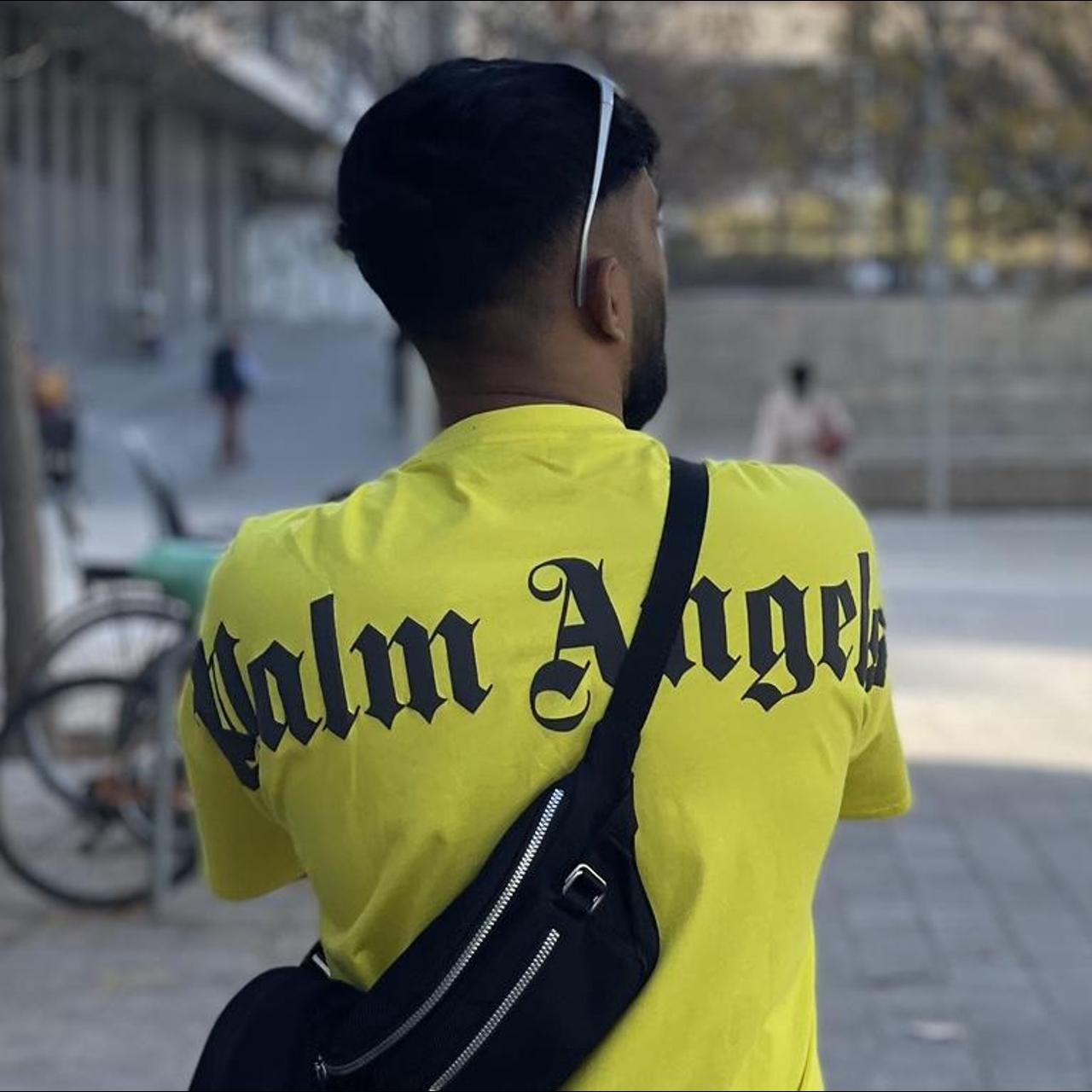 Palm Angels T-shirts In Yellow