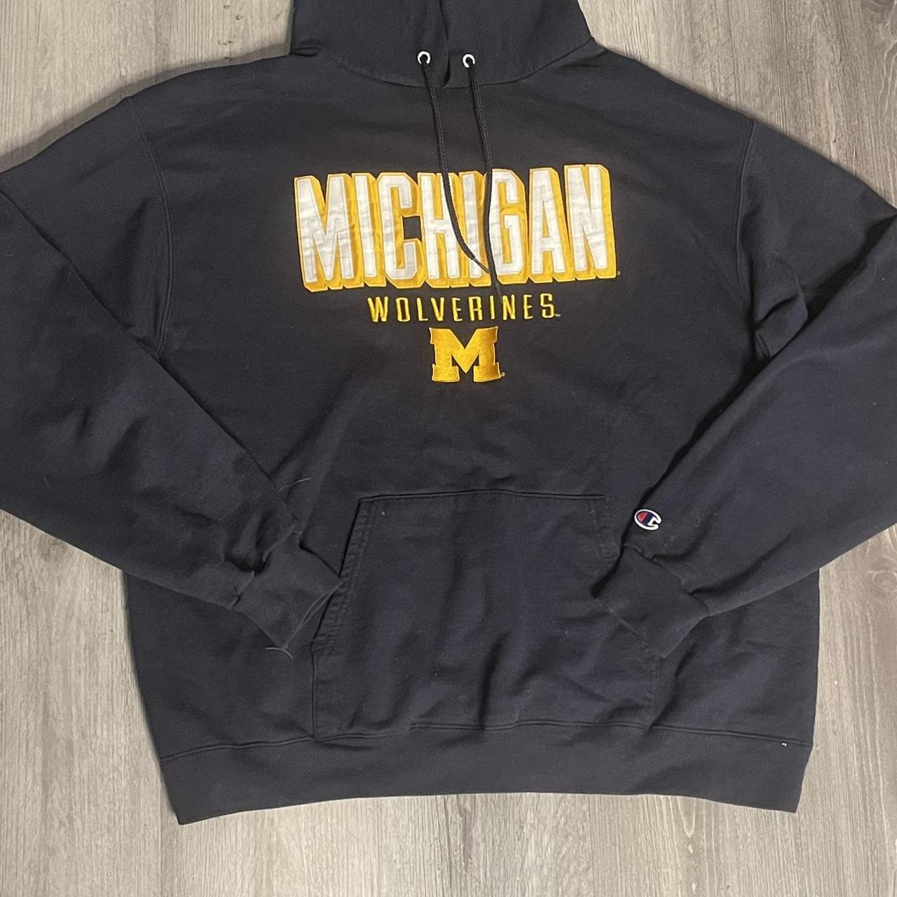 oversized campion college hoodie size large worn a... - Depop