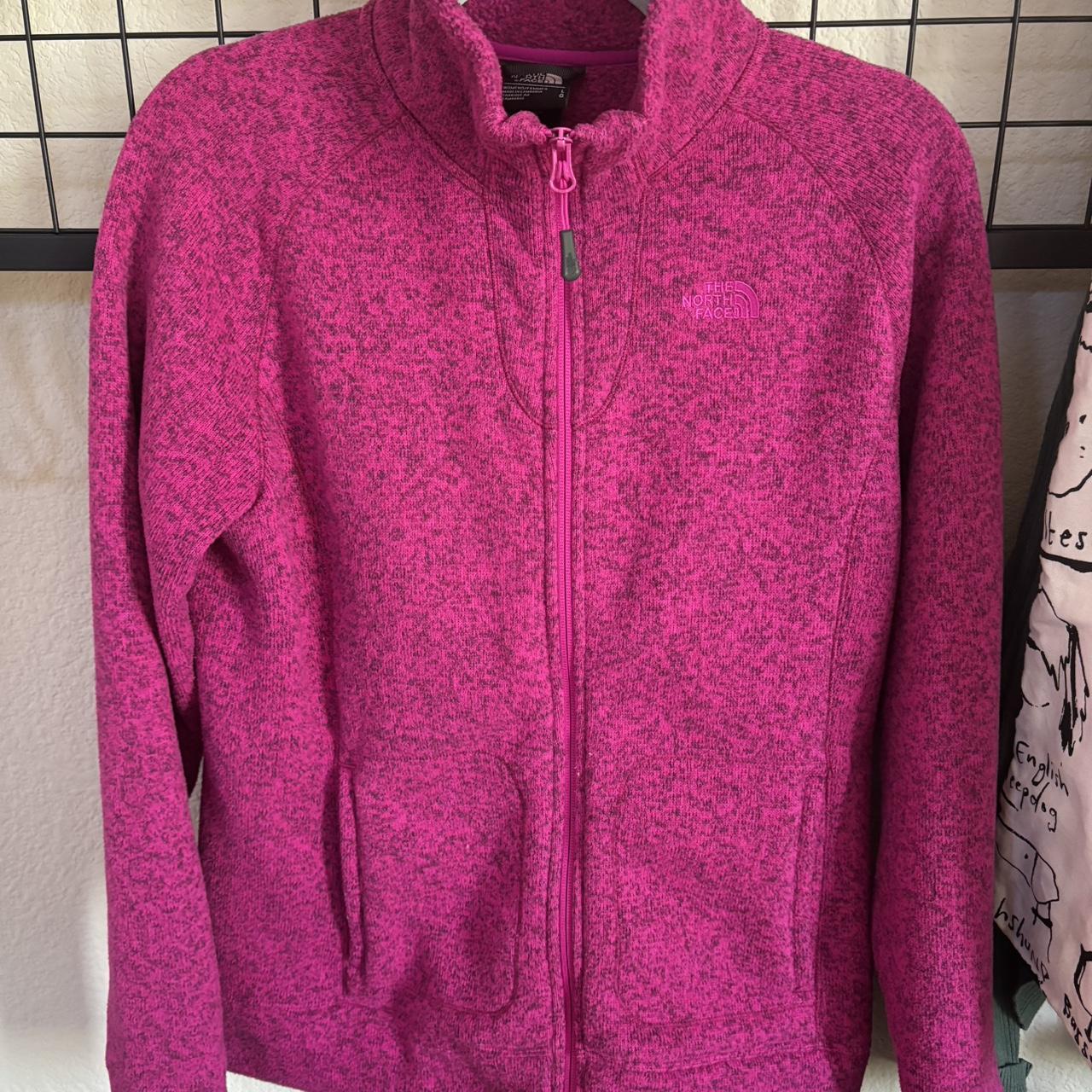 Hot pink north face fleece on sale