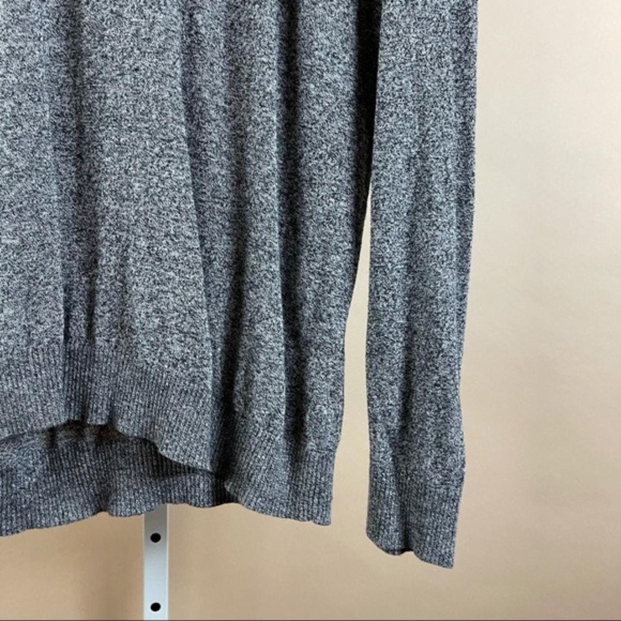 ASOS Charcoal Grey Hooded Long Sleeve Top Size... - Depop