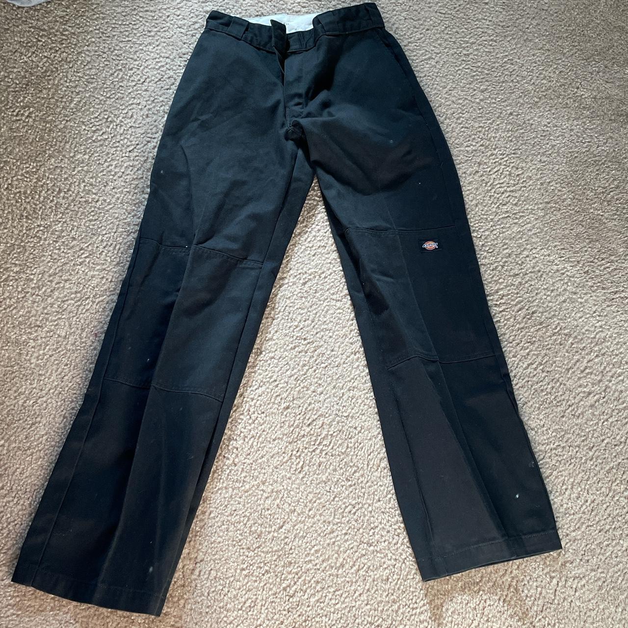 Vintage Dickies double knee Color - Black Size -... - Depop