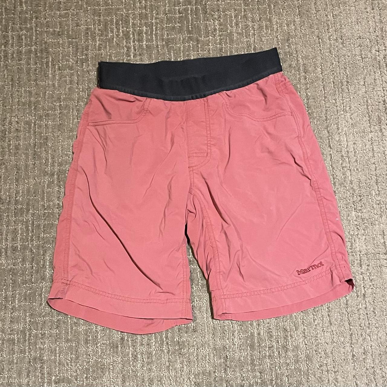 Men’s Marmot maroon shorts. Size small. They are in... - Depop