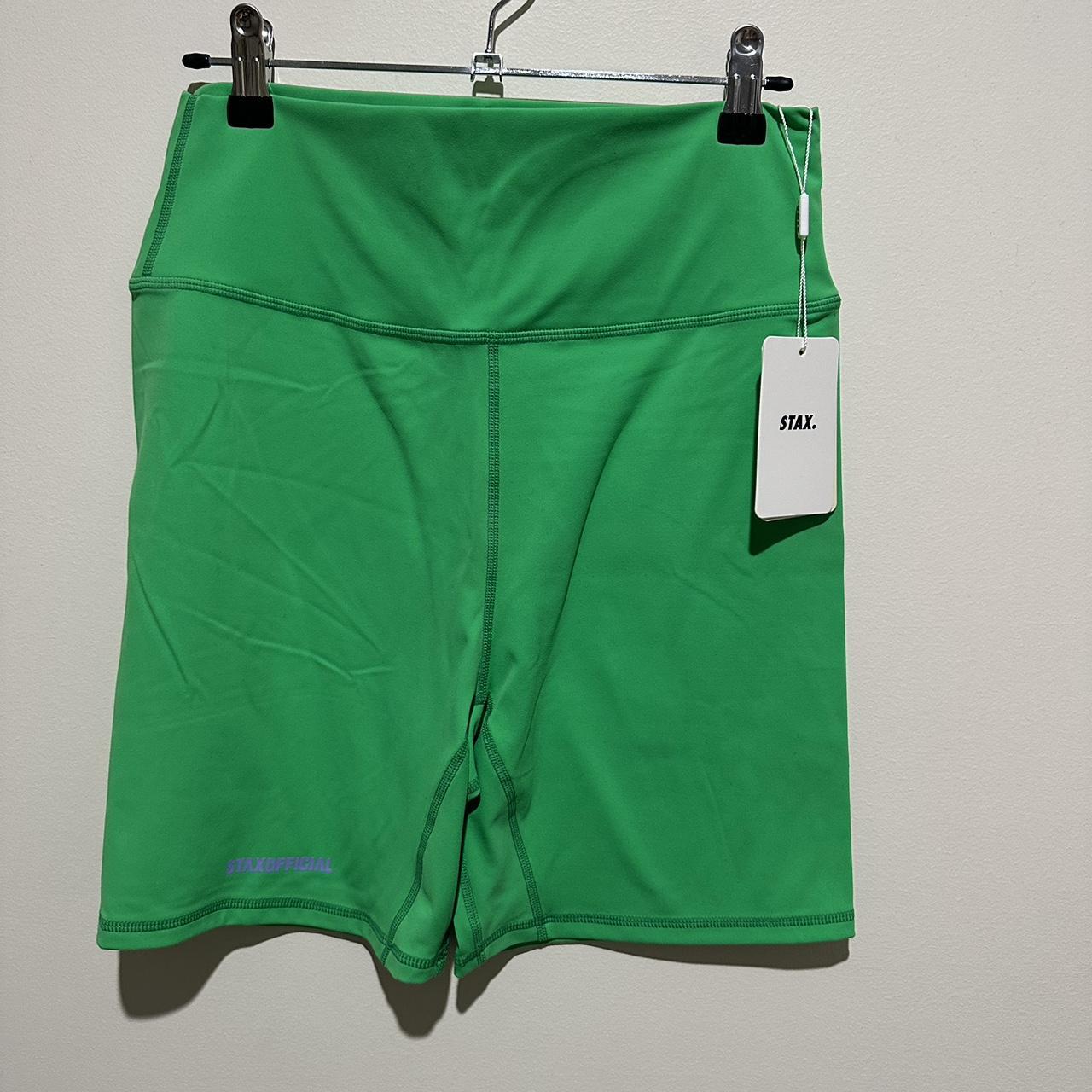 STAX Bike Shorts - Green Size XL Brand new with... - Depop