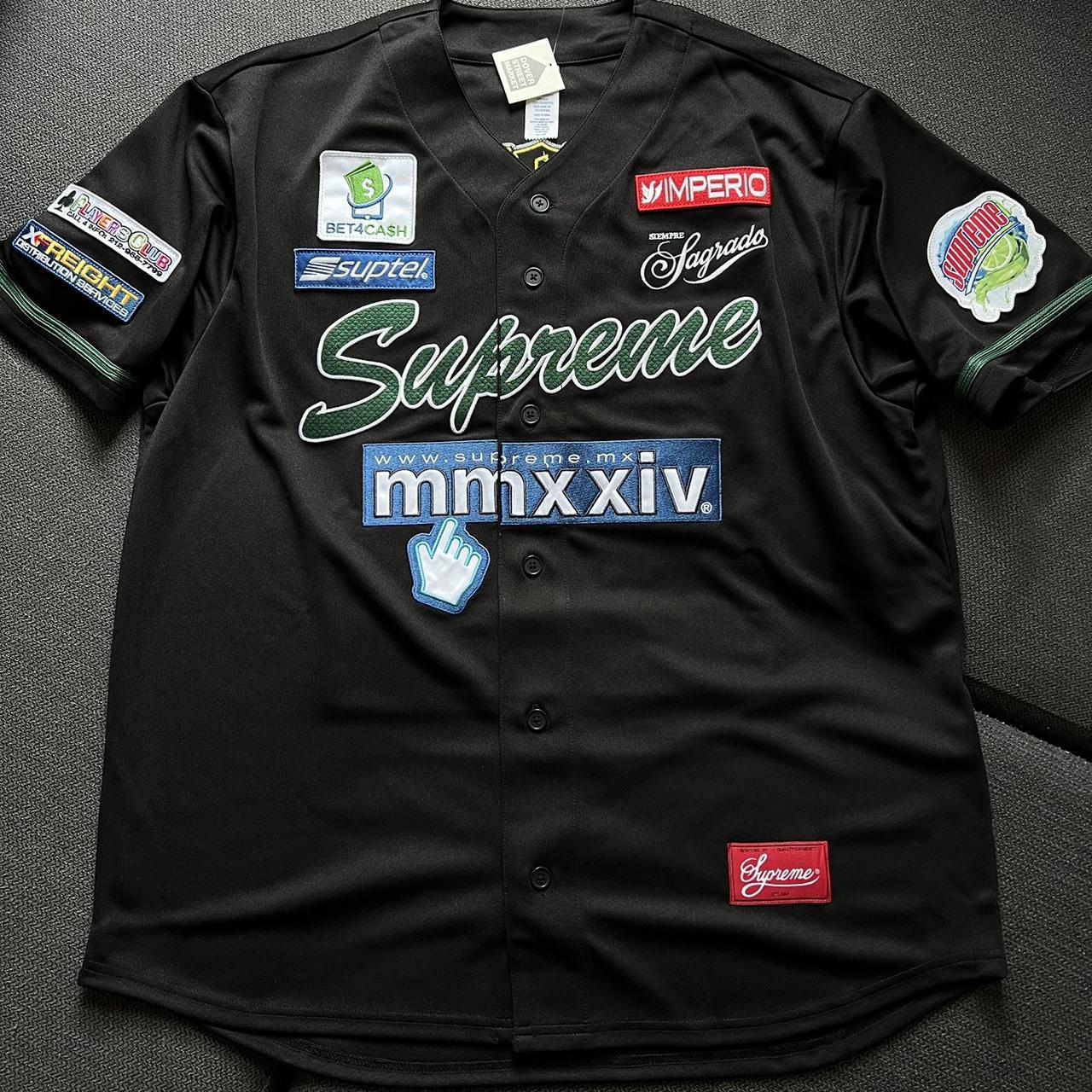 Supreme Chosen One Baseball Jersey 'Navy Red' SUP-SS24-062