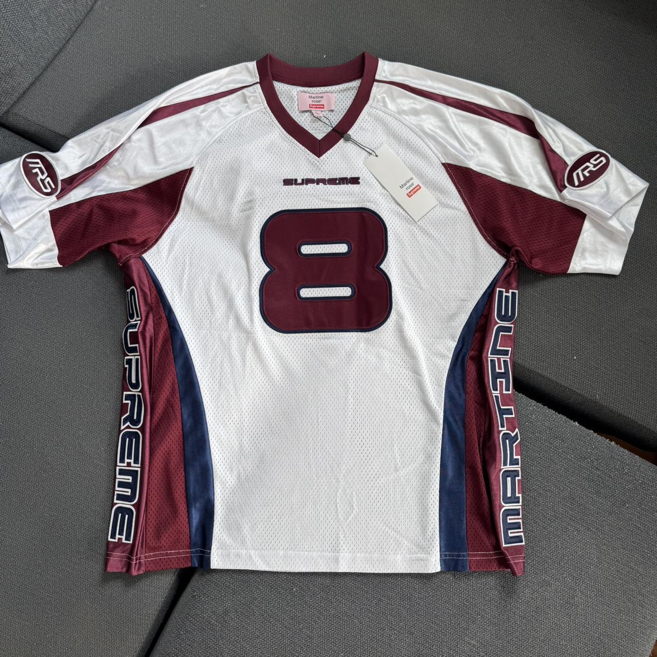 Supreme Martine Rose Football Jersey White | Depop Supreme Martine Rose Football Jersey White | Depop