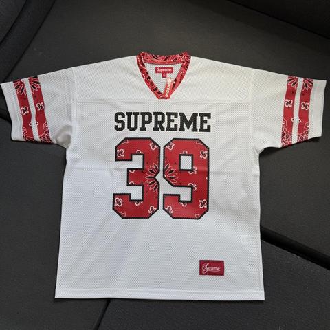 Supreme Martine Rose Football Jersey White | Depop