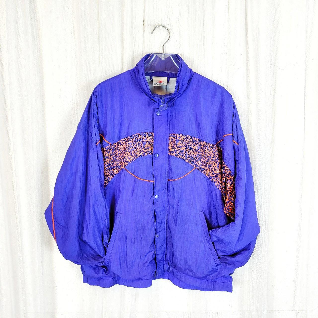 New Balance vintage jacket Funky colourful... - Depop