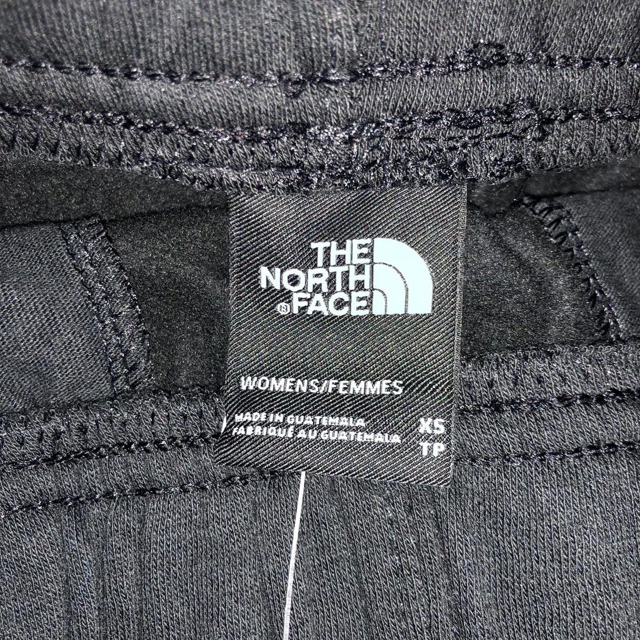 The North Face Logo Fleece Shorts Black Slash... - Depop