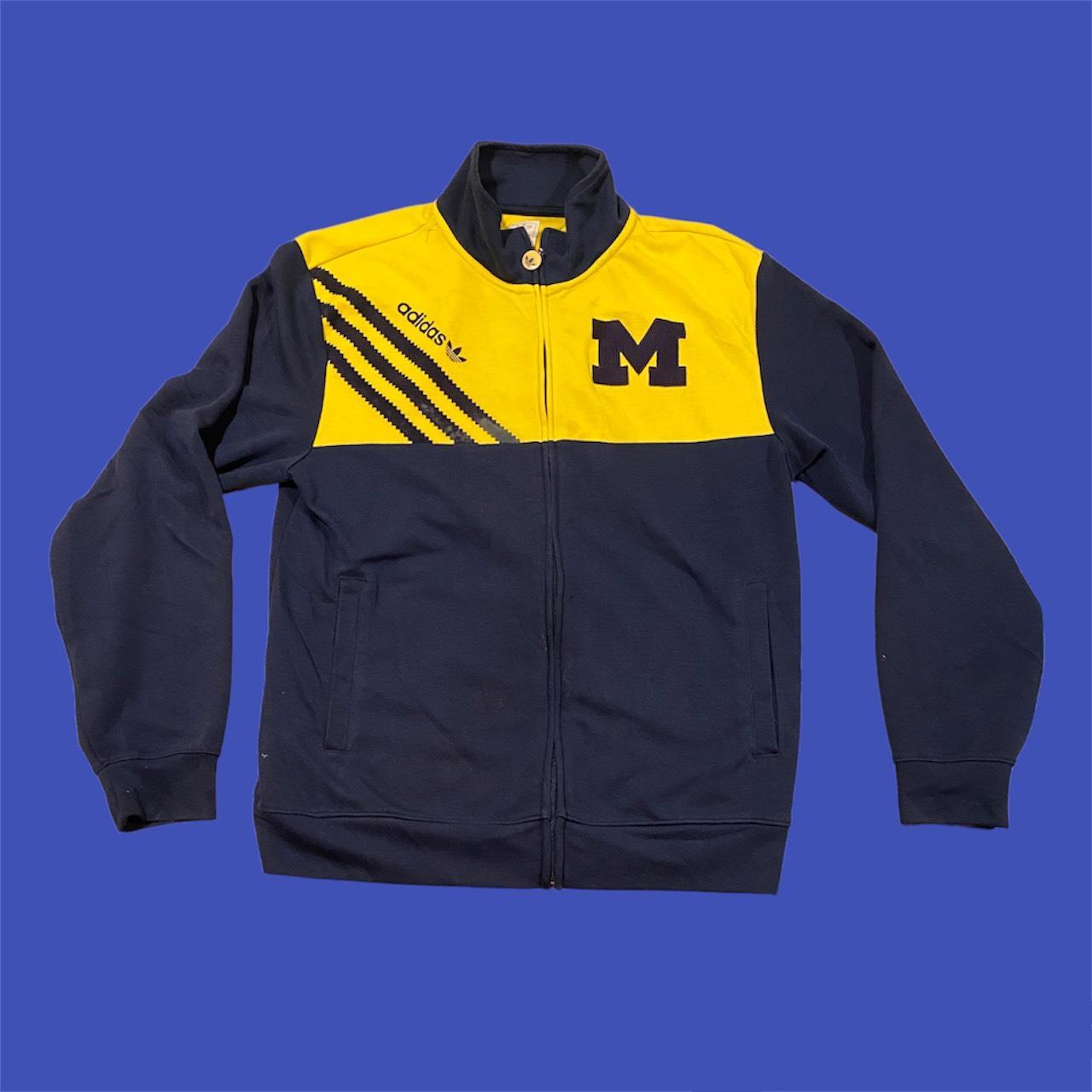 Adidas Michigan Wolverines Mens Adidas Classic Zip... - Depop