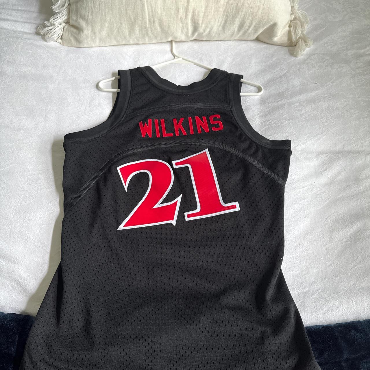 Mitchell & Ness Men's Top - Black - M – Dominique Wilkins Atlanta Hawks Jersey Size M …