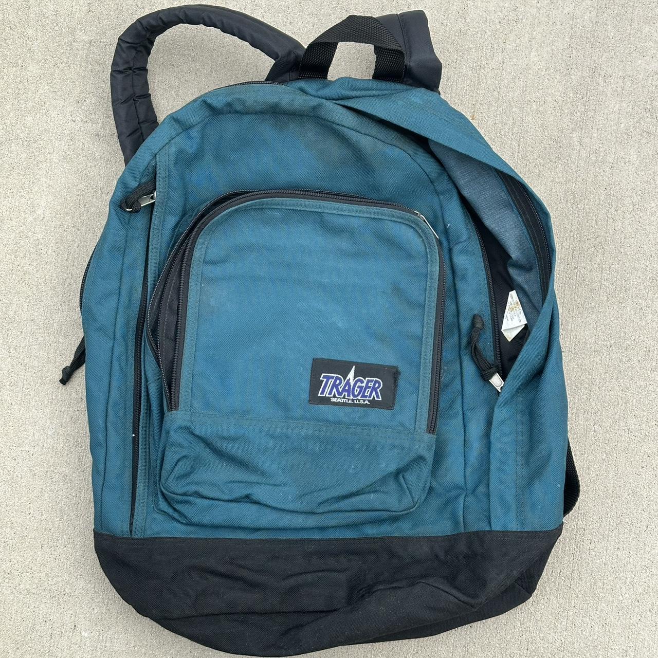 アウトレット福袋 Vintage Depop | #Vintage Blue backpack USA Seattle Trager バッグ