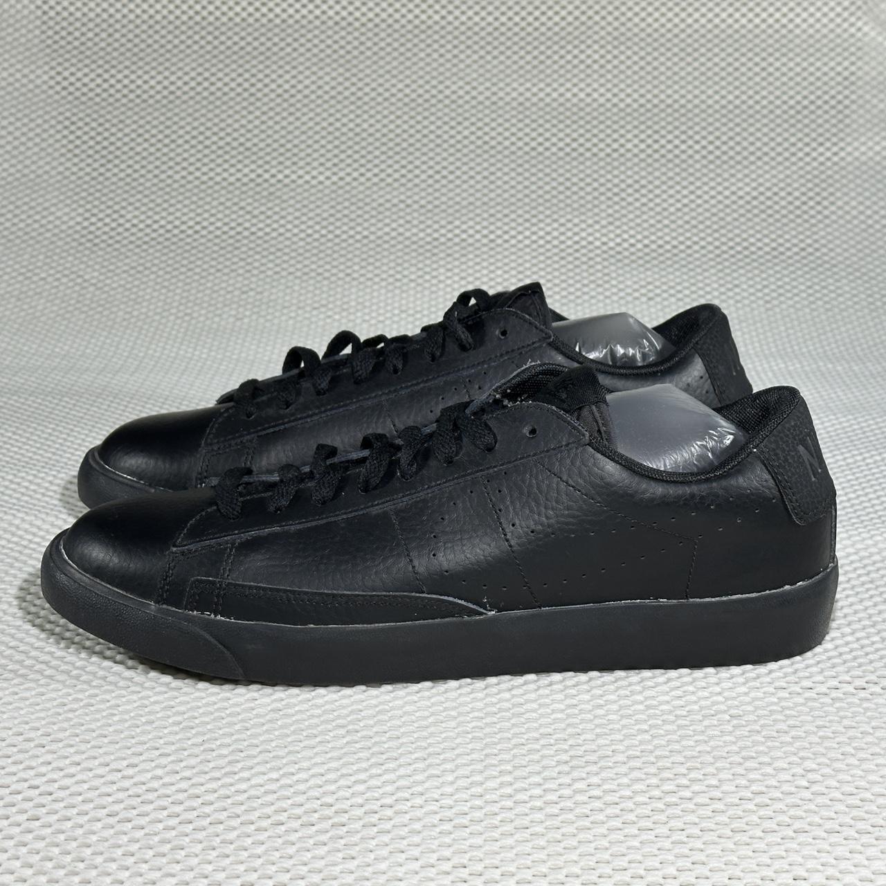 Nike Blazer Low Perf Black Leather Sneakers Like Depop