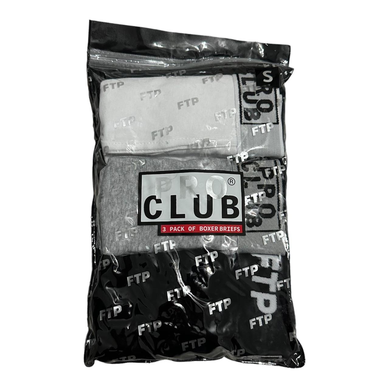 FTP + PRO CLUB 3 PACK BOXER BRIEFS L
