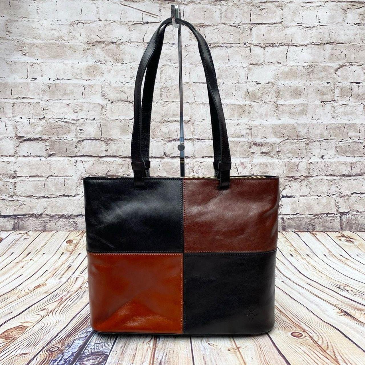 Patricia Nash Braden Tote Colorblock Black Tan Depop