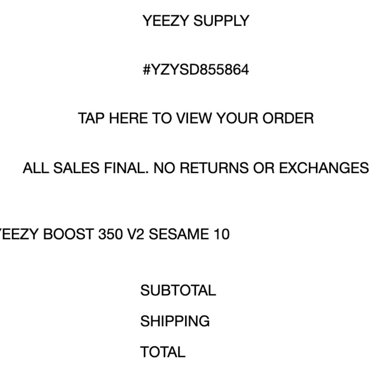 Sesame clearance yeezy supply